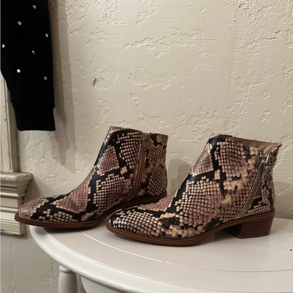 Aldo Leather Snakeskin Ankle Boots size 7.5 - Picture 7 of 11
